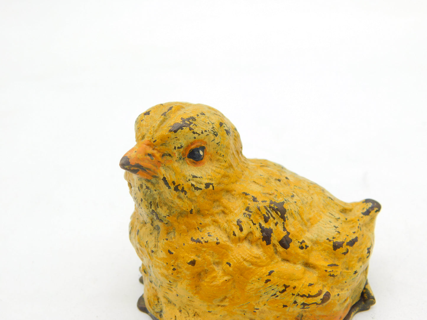 19th Century Franz Bergman Cold Painted Bronze Chick Stamp Box Antique c1880