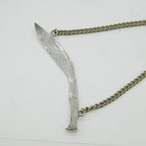 19th Century Colonial Sterling Silver Set of Kukri Wine Decanter Labels Antique c1880