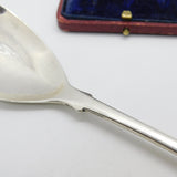 Georgian Irish Provincial Cork Sterling Silver Tea Caddy Spoon Crested c1820 WS