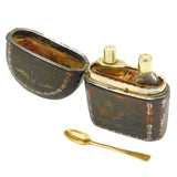 French 18th Century Silver Gilt & 9ct Gold Travelling Perfume Set Antique c1780