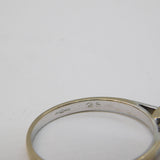 18ct White Gold & 0.2ct Brilliant Cut Diamond Solitaire Ring Vintage London