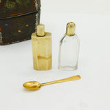 French 18th Century Silver Gilt & 9ct Gold Travelling Perfume Set Antique c1780