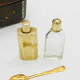 French 18th Century Silver Gilt & 9ct Gold Travelling Perfume Set Antique c1780