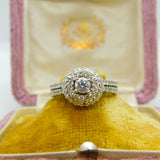 18ct White Gold & 1.25ct Natural Diamond Engagement Ring Iliana Vintage London