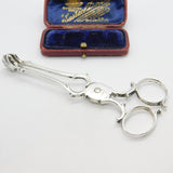 Georgian Newcastle Sterling Silver Crested Sugar Nips c1790 Thomas Watson