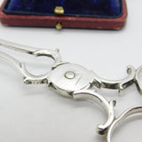 Georgian Newcastle Sterling Silver Crested Sugar Nips c1790 Thomas Watson