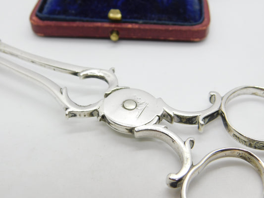 Georgian Newcastle Sterling Silver Crested Sugar Nips c1790 Thomas Watson