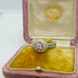 18ct White Gold & 1.25ct Natural Diamond Engagement Ring Iliana Vintage London