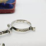 Georgian Newcastle Sterling Silver Crested Sugar Nips c1790 Thomas Watson