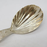 George III Sterling Silver Shell Bowl Tea Caddy Spoon Antique 1788 London