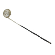 George II Sterling Silver Long Handled Shilling Coin Toddy Ladle Antique c1750