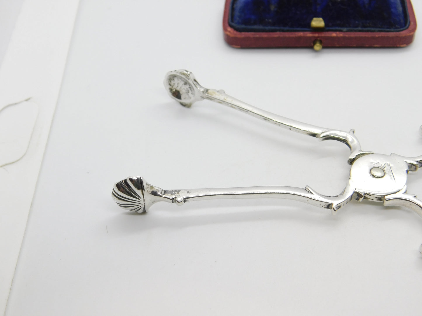 Georgian Newcastle Sterling Silver Crested Sugar Nips c1790 Thomas Watson