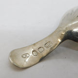George III Sterling Silver Shell Bowl Tea Caddy Spoon Antique 1788 London