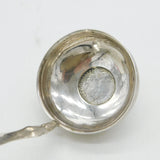 George II Sterling Silver Long Handled Shilling Coin Toddy Ladle Antique c1750