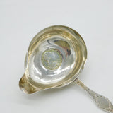 George III Sterling Silver Long Handled Shilling Coin Set Toddy Ladle Antique c1790