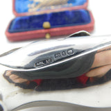 Victorian Sterling Silver High Heel Shoe Pin Cushion Antique 1890 Birmingham