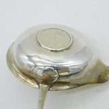 George III Sterling Silver Long Handled Shilling Coin Set Toddy Ladle Antique c1790