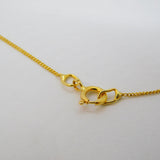14ct Yellow Gold & Gilt Set Cabochon Opal Pendant Necklace Vintage c1970