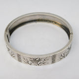 Victorian Aesthetic Movement Sterling Silver Swallow Bangle Antique c1880