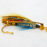 Victorian 18ct Yellow Gold Feather Set Fish Hook Brooch Pendant c1880s Antique