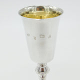 Sterling Silver Tall Wine Chalice or Goblet Vintage 1975 Birmingham