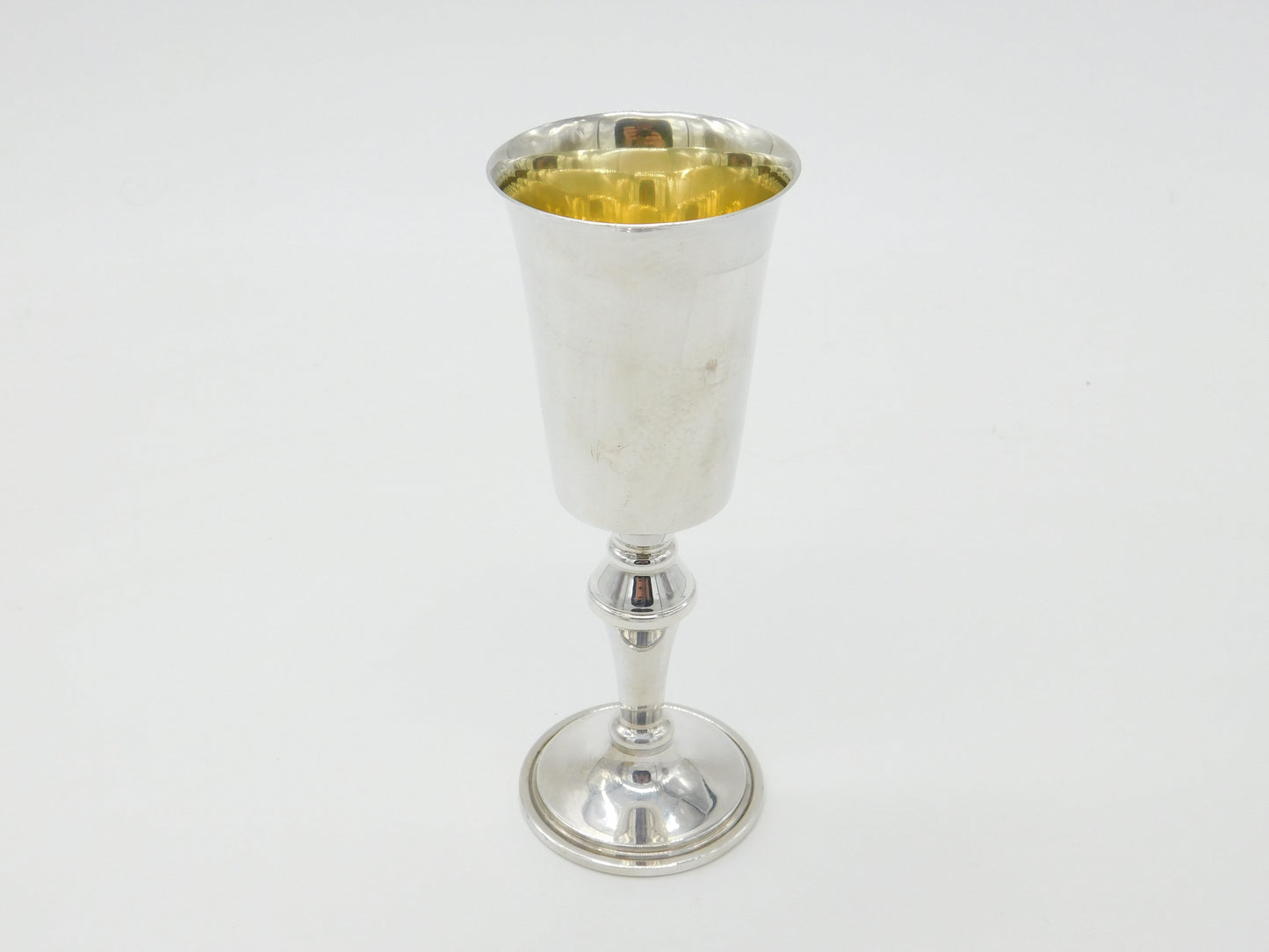 Sterling Silver Tall Wine Chalice or Goblet Vintage 1975 Birmingham