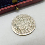 King George I Silver Sixpence Coin 1723 SSC Angle Lettering Antique F-VF