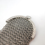 French 19th Century .950 Grade Silver Ladies Chainmail Coin Purse Antique c1880