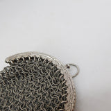 French 19th Century .950 Grade Silver Ladies Chainmail Coin Purse Antique c1880