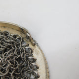 French 19th Century .950 Grade Silver Ladies Chainmail Coin Purse Antique c1880