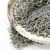 French 19th Century .950 Grade Silver Ladies Chainmail Coin Purse Antique c1880