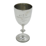 Victorian Sterling Silver Goblet Cup of Military Interest Antique 1901 London