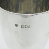 Victorian Sterling Silver Goblet Cup of Military Interest Antique 1901 London