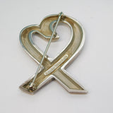 Tiffany & Co. Boxed Paloma Picasso Loving Heart Brooch Vintage 1998 London