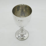 Victorian Sterling Silver Goblet Cup of Military Interest Antique 1901 London
