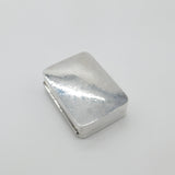 Arts & Crafts Planished Sterling Silver Box 'W' Initial Antique 1906 Edwardian