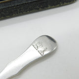 Boxed Set of Scottish Victorian Reverse Fiddle Pattern Tea Spoons 1882 Edinburgh