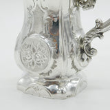 Victorian Sterling Silver Floral Pattern Christening Mug Antique 1864 Birmingham