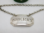 George IV Sterling Silver Bright Cut Sherry Decanter Label Antique 1828 London