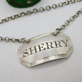 George IV Sterling Silver Bright Cut Sherry Decanter Label Antique 1828 London