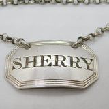 George IV Sterling Silver Bright Cut Sherry Decanter Label Antique 1828 London