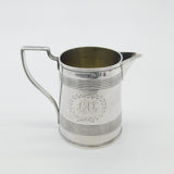 Georgian Sterling Silver Cream Jug Wreath Detail Antique 1828 Sheffield