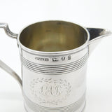 Georgian Sterling Silver Cream Jug Wreath Detail Antique 1828 Sheffield
