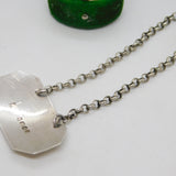 George IV Sterling Silver Bright Cut Sherry Decanter Label Antique 1828 London