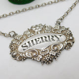 George IV Sterling Silver Tiger Form Sherry Decanter Label Antique 1828 London