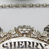 George IV Sterling Silver Tiger Form Sherry Decanter Label Antique 1828 London