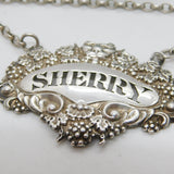 George IV Sterling Silver Tiger Form Sherry Decanter Label Antique 1828 London