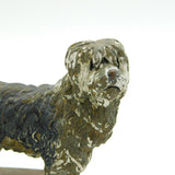 20th Century Heavy Cast Metal English Sheepdog Car Bonnet Mascot Antique c1950