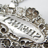 George IV Sterling Silver Tiger Form Sherry Decanter Label Antique 1828 London
