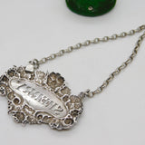 George IV Sterling Silver Tiger Form Sherry Decanter Label Antique 1828 London